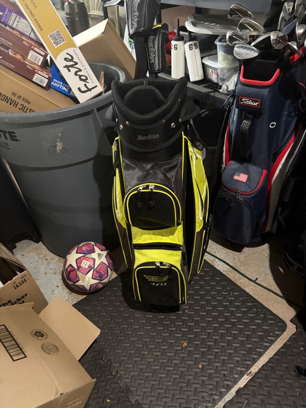 Men’s Golf Bag Tour Edge Bazooka 470 with 5 wood and 5 hybrid